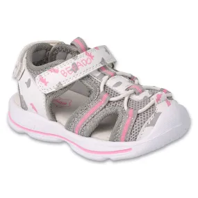 Befado chaussures pour enfants gris 170P076 blanche
